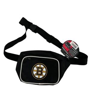 Boston Bruins NHL Black Fanny Pack Travel Pouch Adjustable Strap New Tag